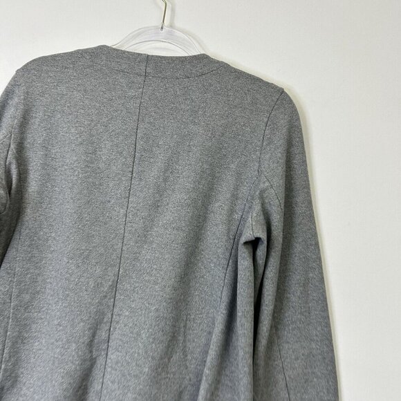 Eileen Fisher Zip Jacket Womens Size Large Gray Organic Cotton - Picture 7 of 9